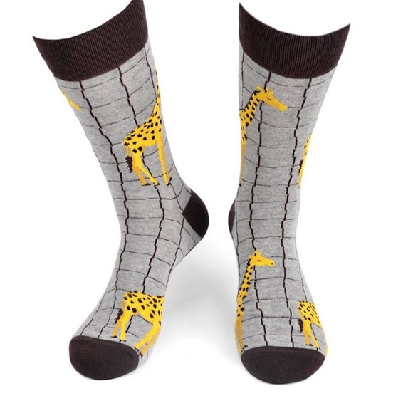 theEccentricGiraffe Other - Fun Men's Novelty Socks- Giraffe